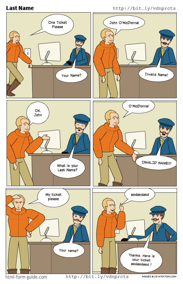 cartoon: Last name