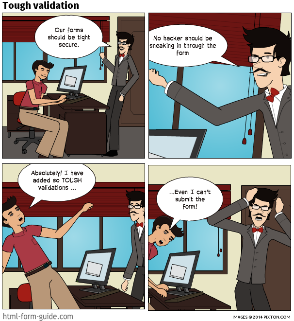 cartoon:tough validation