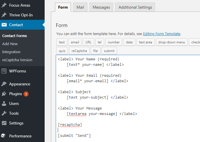 contact-form-7-form-setup