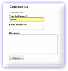 simple contact form