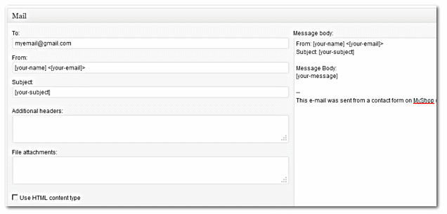 customizing the form submission email