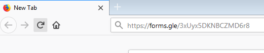 Open form in the browser