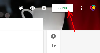 where is the send button in outlook