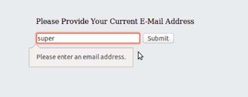 Html5 Input Type Email